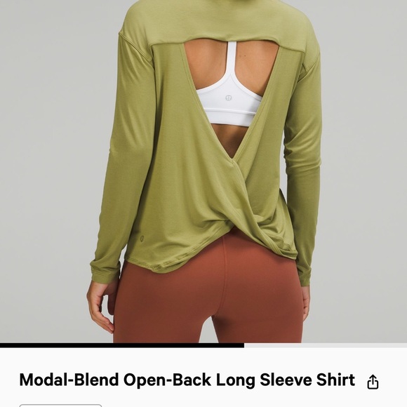 Lululemon Open Back Long Sleeve Shirt - Picture 2 of 5